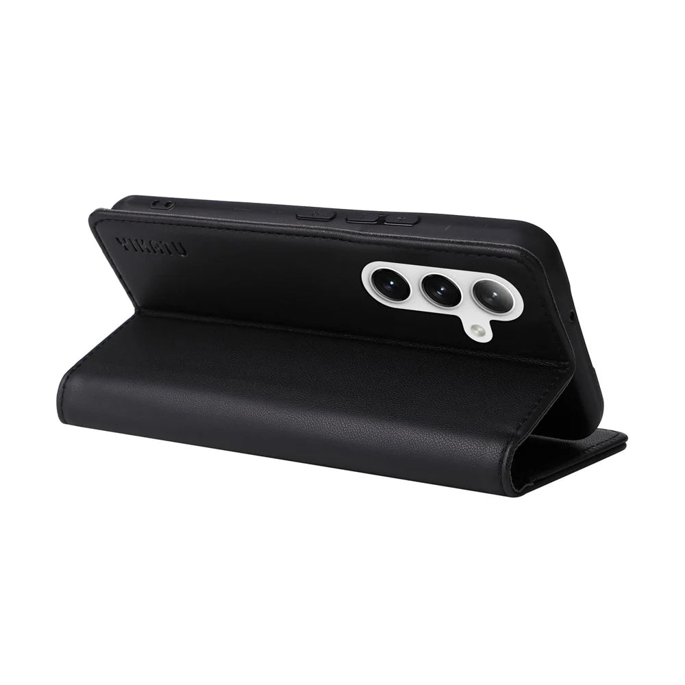 YIKATU YK-001 For Samsung Galaxy S25+ / S24+ Case Magnetic Auto Closing Leather Phone Cover - Black - 4