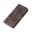 For Samsung Galaxy S25 / S24 Wallet Case Floral Butterfly Imprinted Leather Phone Cover Stand - Grey - 5