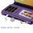 For iPhone 15 Pro Max Magnetic Leather Case Mobile Cover with Detachable Zipper Wallet Strap - Purple - 6