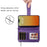 For iPhone 15 Pro Max Magnetic Leather Case Mobile Cover with Detachable Zipper Wallet Strap - Purple - 7