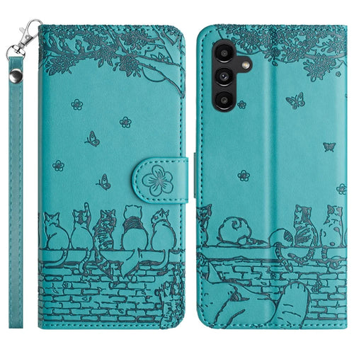 For Samsung Galaxy S25+ / S24+ Case Anti-Scratch Phone Shell PU Leather Phone Cover Wallet with Strap - Blue - 1