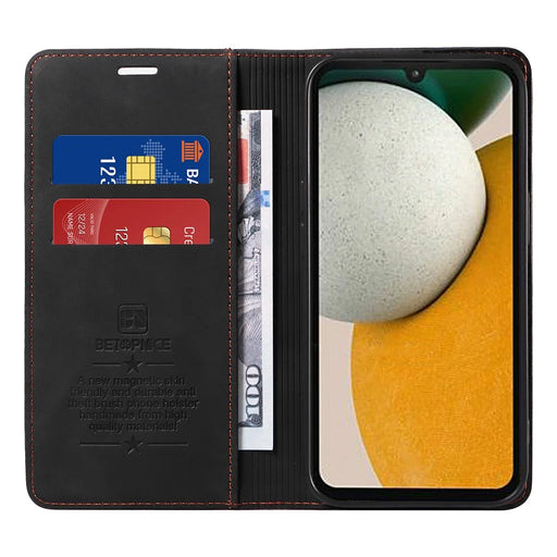 BETOPNICE 003 Phone Case for Samsung Galaxy A15 5G RFID Blocking Wallet Leather Cover Phone Shell - Black - 2