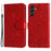 For Samsung Galaxy A15 5G Case Stand Wallet Shockproof PU Leather Cell Phone Cover - Red - 1