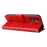 For Samsung Galaxy A15 5G Case Stand Wallet Shockproof PU Leather Cell Phone Cover - Red - 3
