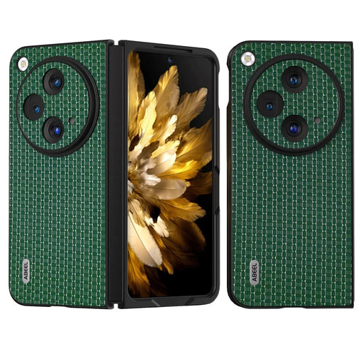 ABEEL For Oppo Find N3 5G / OnePlus Open Case Luxury Texture Anti-slip Phone Back Cover - Green - 1