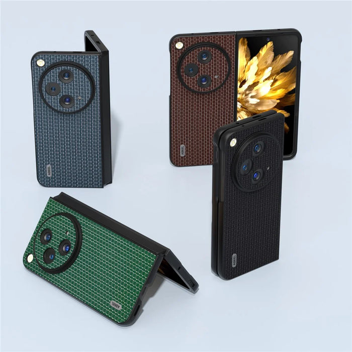 ABEEL For Oppo Find N3 5G / OnePlus Open Case Luxury Texture Anti-slip Phone Back Cover - Green - 6