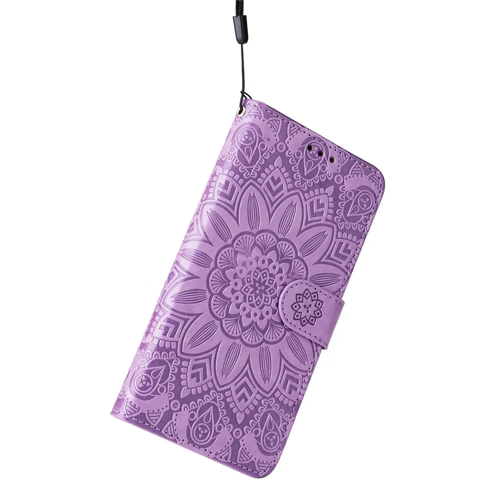 Stand Wallet Phone Case for Samsung Galaxy A05s 4G Anti-Scratch PU Leather Cell Phone Cover - Purple - 7