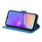 For Samsung Galaxy A05 4G Case Floral Pattern PU Leather Wallet Stand Phone Cover - Blue - 3