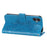For Samsung Galaxy A05 4G Case Floral Pattern PU Leather Wallet Stand Phone Cover - Blue - 4