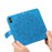 For Samsung Galaxy A05 4G Case Floral Pattern PU Leather Wallet Stand Phone Cover - Blue - 5