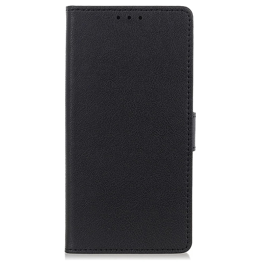For Samsung Galaxy A25 5G (Global) (161.0 x 76.5 x 8.3mm) Case PU Leather Cell Phone Cover with Wallet Stand - Black - 6