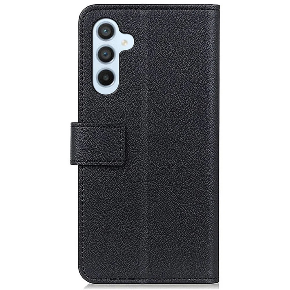 For Samsung Galaxy A25 5G (Global) (161.0 x 76.5 x 8.3mm) Case PU Leather Cell Phone Cover with Wallet Stand - Black - 7