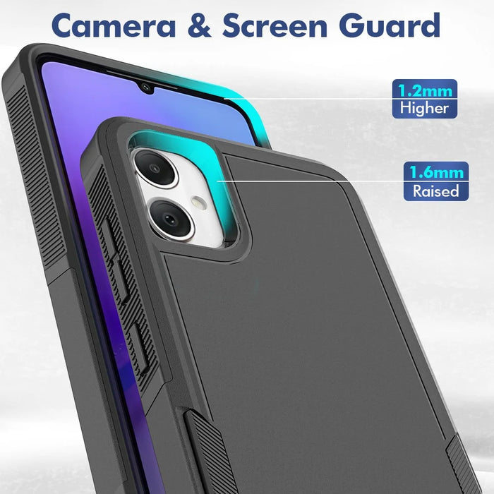 Slim Phone Case for Samsung Galaxy A05 4G Case PC+TPU Protective Cover - Black - 3