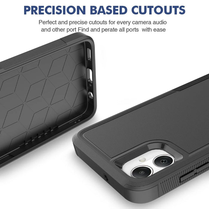 Slim Phone Case for Samsung Galaxy A05 4G Case PC+TPU Protective Cover - Black - 5