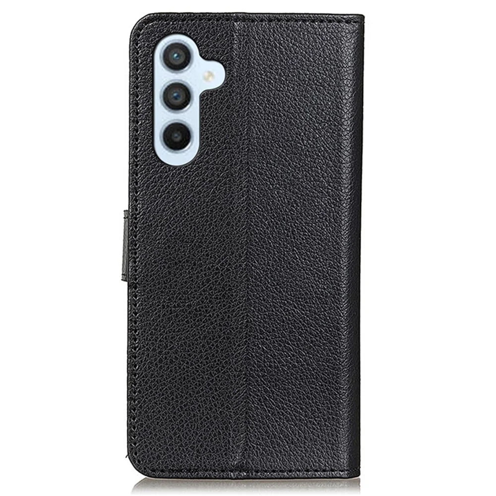 For Samsung Galaxy A25 5G (Global) (161.0 x 76.5 x 8.3mm) Case Litchi Texture Wallet Leather Phone Cover - Black - 7