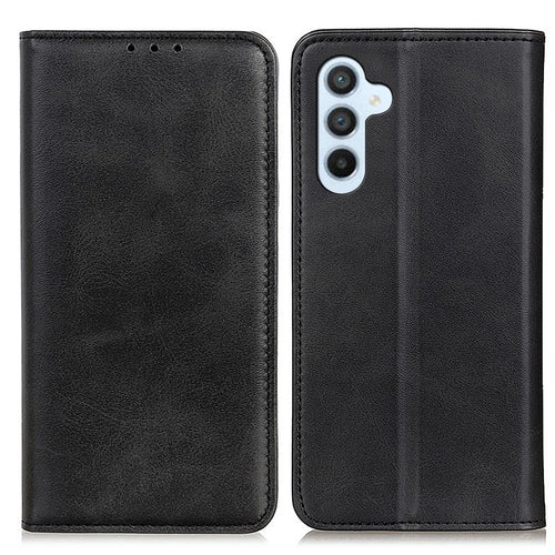 For Samsung Galaxy A25 5G (Global) (161.0 x 76.5 x 8.3mm) Case Wallet Stand Split Leather Phone Cover - Black - 1