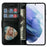For Samsung Galaxy A15 4G Case Glittery PU Leather Cover with Zipper Pocket - Black - 2
