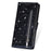 For Samsung Galaxy A15 4G Case Glittery PU Leather Cover with Zipper Pocket - Black - 6