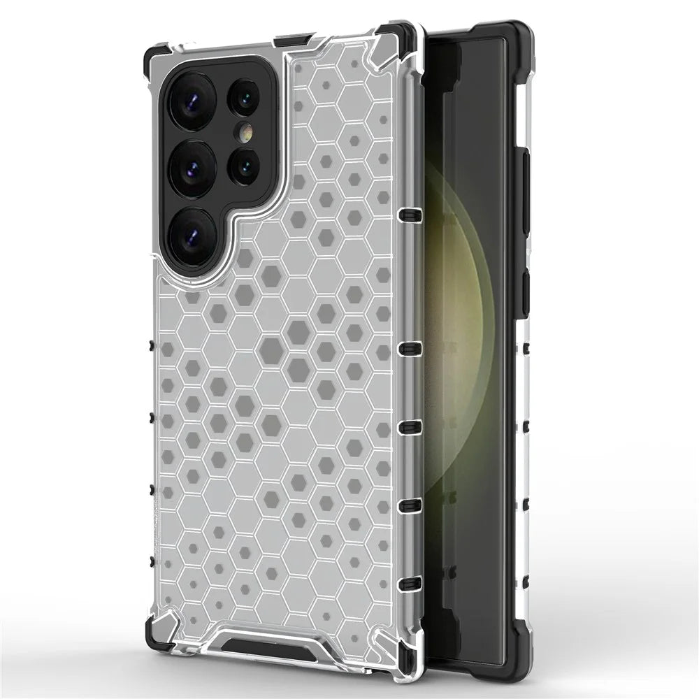 For Samsung Galaxy S24 Ultra Case Anti-drop Protective Phone Cover - Grey - 1