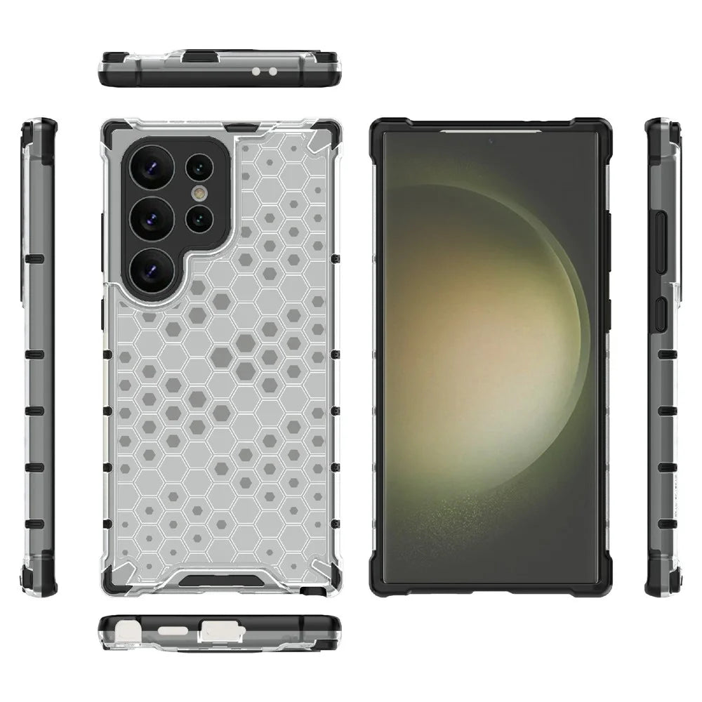 For Samsung Galaxy S24 Ultra Case Anti-drop Protective Phone Cover - Grey - 2