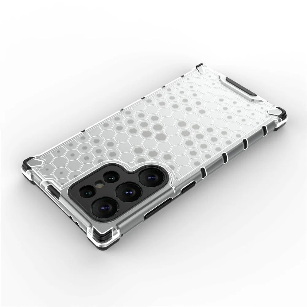 For Samsung Galaxy S24 Ultra Case Anti-drop Protective Phone Cover - Grey - 3