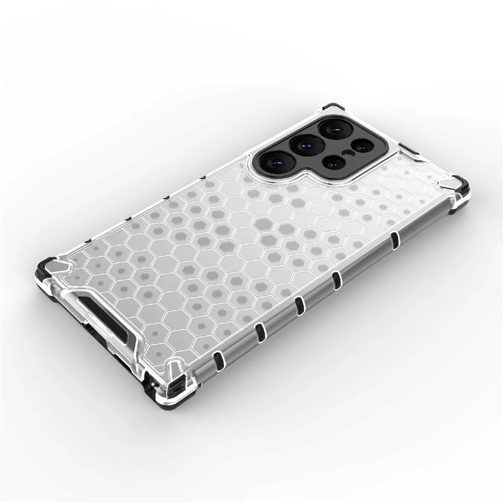For Samsung Galaxy S24 Ultra Case Anti-drop Protective Phone Cover - Grey - 4