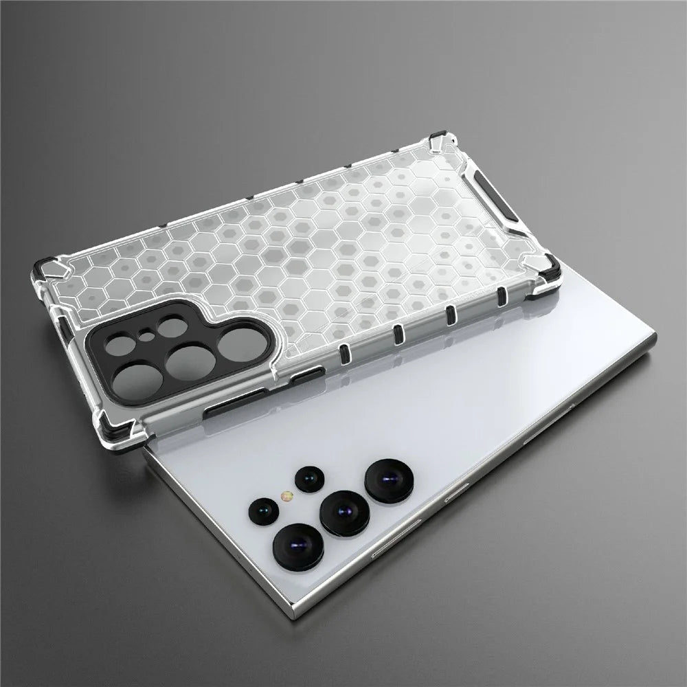 For Samsung Galaxy S24 Ultra Case Anti-drop Protective Phone Cover - Grey - 6