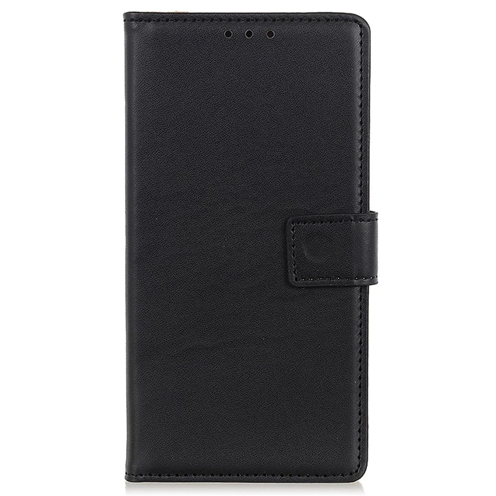 For Google Pixel 8a Case Phone Shell Anti-Scratch Wallet PU Leather Stand Cover - Black - 6