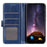 For Google Pixel 8a Case Magnetic PU Leather Wallet Crazy Horse Texture Phone Cover - Blue - 2