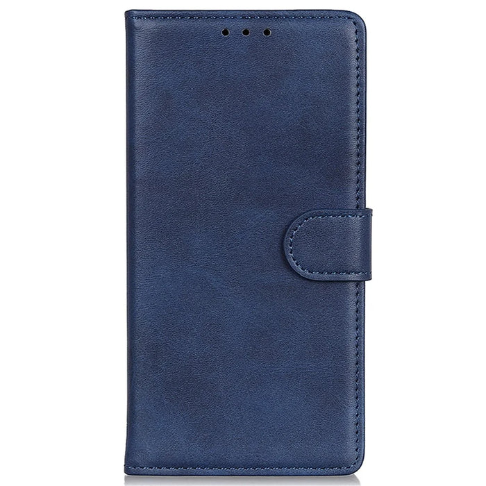 For Google Pixel 8a Case Anti-Scratch Phone Shell Wallet Stand Protective Phone Cover - Blue - 6