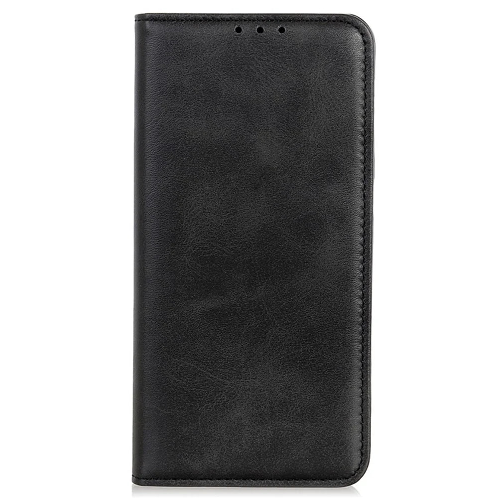 For Google Pixel 8a Case Anti-Collision Phone Cover Wallet Stand Split Leather Shell - Black - 6