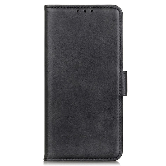 For Google Pixel 8a Case Slim-fit Stand Phone Cover TPU +PU Leather Wallet - Black - 5
