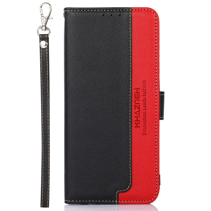 KHAZNEH For Google Pixel 8a Cell Phone Case RFID Blocking Shockproof Phone Cover Wallet - Black - 6