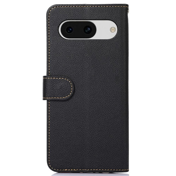 KHAZNEH For Google Pixel 8a Cell Phone Case RFID Blocking Shockproof Phone Cover Wallet - Black - 7