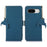 For Google Pixel 8a Case Genuine Cow Leather RFID Blocking Phone Cover - Blue - 1
