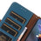 For Google Pixel 8a Case Genuine Cow Leather RFID Blocking Phone Cover - Blue - 5