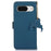 For Google Pixel 8a Case Genuine Cow Leather RFID Blocking Phone Cover - Blue - 7
