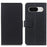 For Google Pixel 8a Case Shockproof Phone Cover PU Leather Wallet Stand Shell - Black - 1