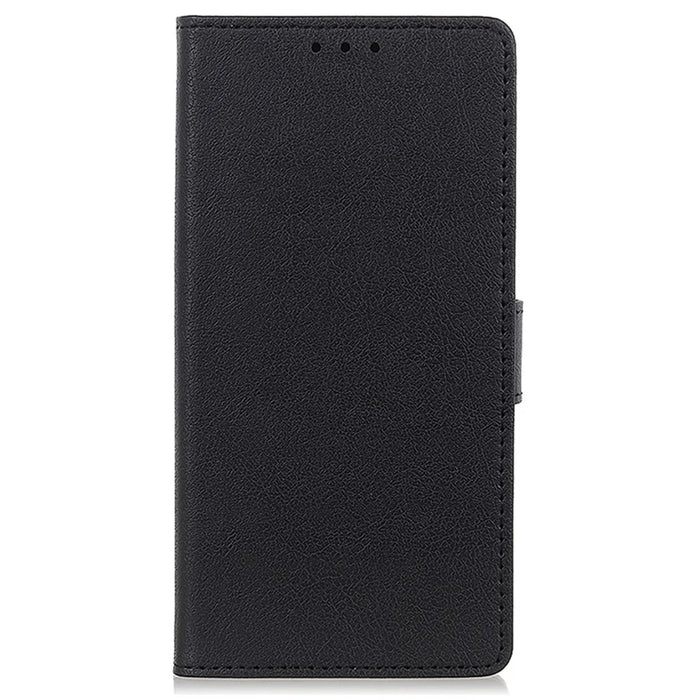 For Google Pixel 8a Case Shockproof Phone Cover PU Leather Wallet Stand Shell - Black - 6