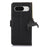 For Google Pixel 8a Case Genuine Cow Leather Phone Cover with RFID Blocking - Black - 7