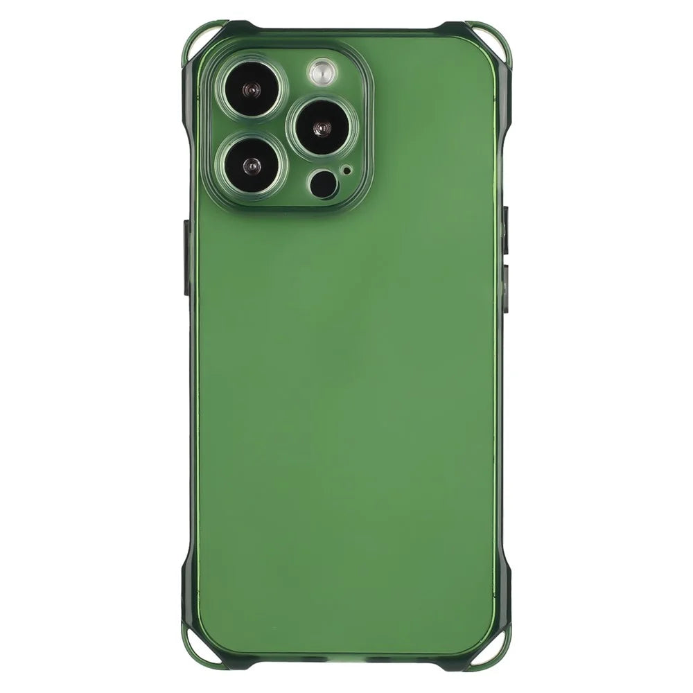 For iPhone 13 Pro Case Soft TPU Four Corner Anti-Fall Cover - Army Green - 1