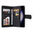 For Samsung Galaxy S24 Case PU Leather Zipper Card Slots Phone Cover - Black - 2