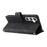 For Samsung Galaxy S24 Case PU Leather Zipper Card Slots Phone Cover - Black - 4