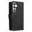 For Samsung Galaxy S24 Case PU Leather Zipper Card Slots Phone Cover - Black - 7