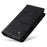 For Samsung Galaxy S24+ Case Multi Card Holder Zipper Phone Cover - Black - 6