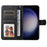 For Samsung Galaxy S24+ Case Wallet PU Leather Calf Texture Phone Cover - Black - 2