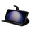 For Samsung Galaxy S24+ Case Wallet PU Leather Calf Texture Phone Cover - Black - 3