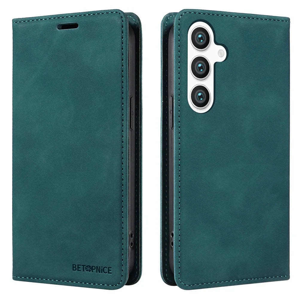 BETOPNICE 003 for Samsung Galaxy S24 Case RFID Blocking Shockproof Protection Phone Cover - Green - 1