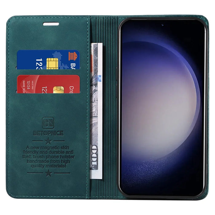 BETOPNICE 003 for Samsung Galaxy S24 Case RFID Blocking Shockproof Protection Phone Cover - Green - 2