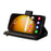 For Samsung Galaxy S24 Ultra Case Zipper Pocket Flip Leather Protective Phone Cover - Black - 3